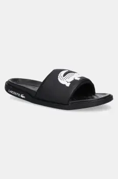 Lacoste papuci SERVE SLIDE DUAL culoarea negru, 49CMA0038 imagine