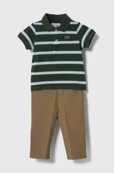 Lacoste pijamale pentru bebelusi culoarea verde, modelator imagine