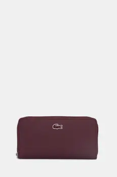 Lacoste portofel femei, culoarea bordo imagine