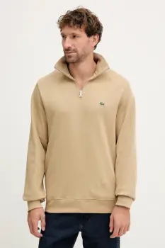 Lacoste pulover de bumbac culoarea negru, cu turtleneck, SH1927 imagine