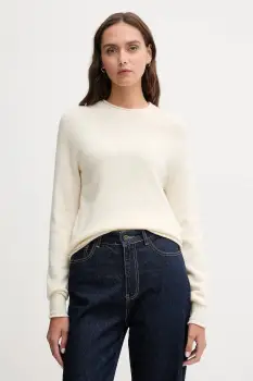 Lacoste pulover de lana culoarea bej, light, AF4160 imagine