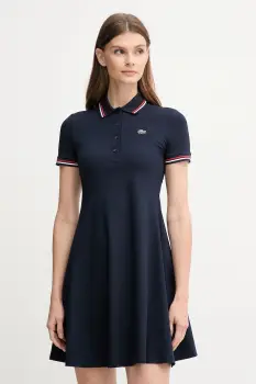 Lacoste rochie culoarea bleumarin, mini, evazati, EF5288 imagine