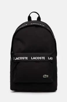 Lacoste rucsac culoarea negru, mare, cu imprimeu, NU4685NZ imagine