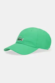 Lacoste sapca culoarea verde, cu imprimeu, RK2450 imagine