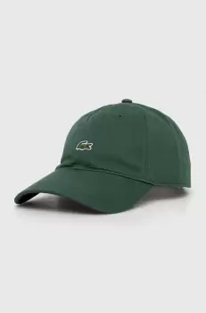 Lacoste sapca de baseball din bumbac culoarea verde, cu imprimeu RK0491-031 imagine