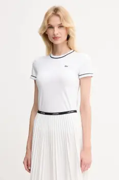 Lacoste tricou culoarea alb, TF5289 imagine