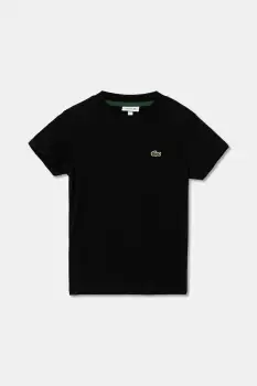 Lacoste tricou de bumbac pentru copii culoarea alb, uni, TJ1122 imagine