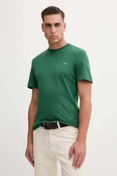 Lacoste tricou din bumbac barbati, neted, TH2038 imagine