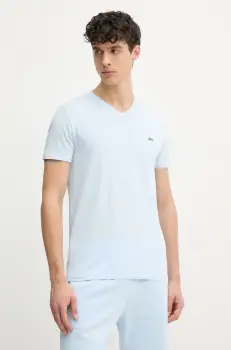 Lacoste tricou din bumbac barbati, neted, TH6710 imagine