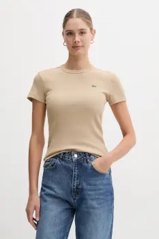 Lacoste tricou din bumbac culoarea bleumarin, TF5538 imagine