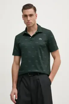 Lacoste tricou polo barbati, culoarea verde, modelator imagine
