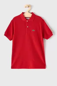 Lacoste Tricou polo copii culoarea rosu, cu imprimeu imagine