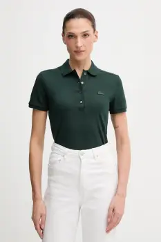 Lacoste tricou polo culoarea alb, PF5462 imagine