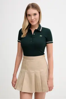 Lacoste tricou polo culoarea verde, DF5284 imagine