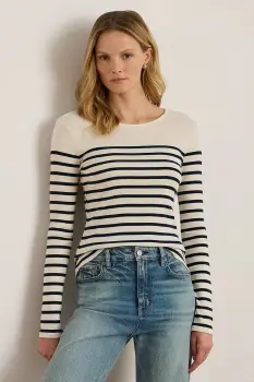 Lauren Ralph Lauren bluza din bumbac imagine