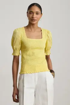 Lauren Ralph Lauren bluza pentru femei, din bumbac imagine