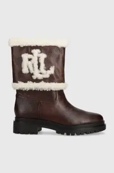 Lauren Ralph Lauren cizme de piele Carter imagine