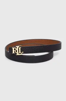 Lauren Ralph Lauren curea de piele cu doua fete imagine