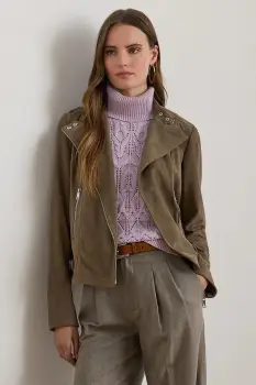 Lauren Ralph Lauren geaca biker de piele imagine