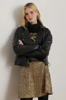 Lauren Ralph Lauren geaca de piele imagine