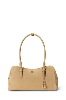 Lauren Ralph Lauren geanta baguette pentru femei din piele intoarsa imagine