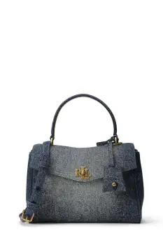 Lauren Ralph Lauren geanta crossbody pentru femei din denim imagine