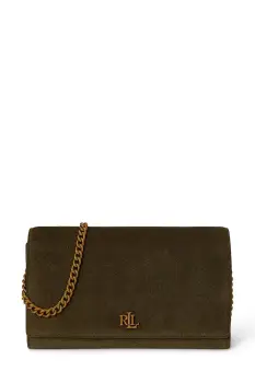 Lauren Ralph Lauren geanta crossbody pentru femei din piele intoarsa imagine