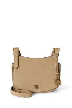 Lauren Ralph Lauren geanta crossbody pentru femei din piele intoarsa imagine