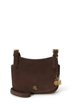 Lauren Ralph Lauren geanta crossbody pentru femei din piele intoarsa imagine