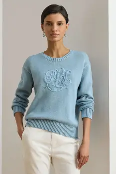 Lauren Ralph Lauren hanorac pentru femei, din bumbac imagine