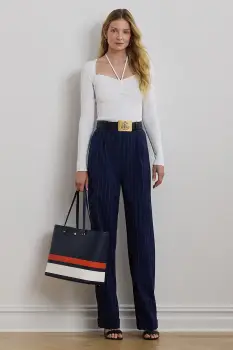 Lauren Ralph Lauren pantaloni de lana imagine