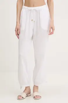 Lauren Ralph Lauren pantaloni drepti de femei din bumbac imagine