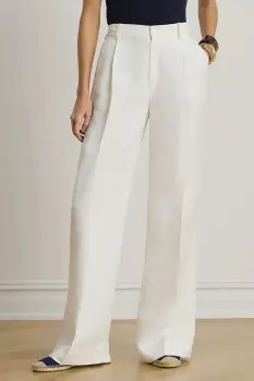 Lauren Ralph Lauren pantaloni palazzo pentru femei, cu in imagine