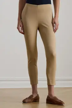 Lauren Ralph Lauren pantaloni slim fit de femei cu vascoza imagine