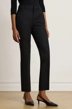 Lauren Ralph Lauren pantaloni slim fit pentru femei din bumbac cu elastan imagine