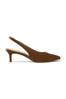 Lauren Ralph Lauren pantofi cu toc stiletto din piele intoarsa Lolah II imagine