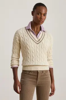 Lauren Ralph Lauren pulover de bumbac imagine