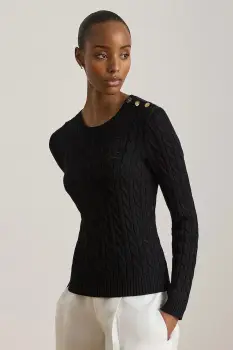 Lauren Ralph Lauren pulover pentru femei, cu bumbac imagine