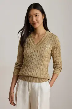 Lauren Ralph Lauren pulover pentru femei cu bumbac imagine