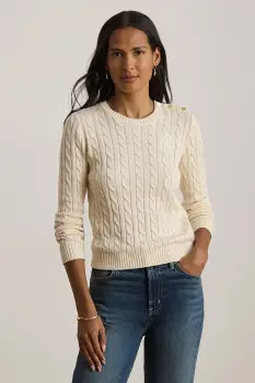 Lauren Ralph Lauren pulover pentru femei, cu bumbac imagine