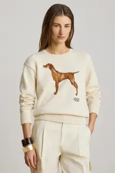 Lauren Ralph Lauren pulover pentru femei din bumbac imagine