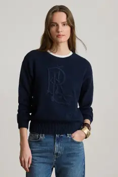 Lauren Ralph Lauren pulover pentru femei din bumbac imagine