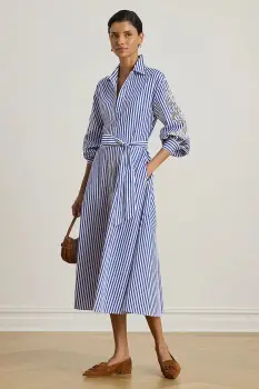 Lauren Ralph Lauren rochie din bumbac imagine