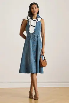 Lauren Ralph Lauren rochie jeans imagine