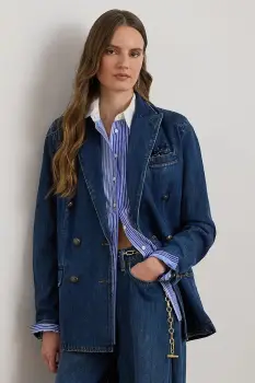 Lauren Ralph Lauren sacou de costum pentru femei, din bumbac imagine