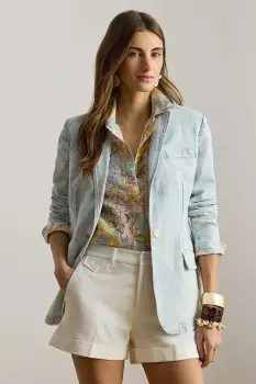 Lauren Ralph Lauren sacou de dama din bumbac imagine