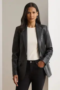 Lauren Ralph Lauren sacou pentru femei din piele imagine