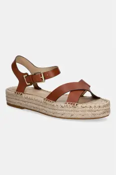 Lauren Ralph Lauren sandale cu platforma pentru femei, din Piele Emeryn imagine