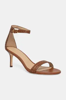 Lauren Ralph Lauren sandale cu toc inalt din piele Allie M imagine