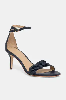 Lauren Ralph Lauren sandale cu toc inalt din piele Allie M Flwr imagine